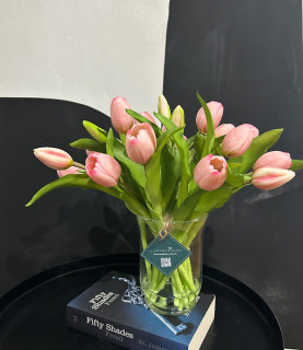 32cm Pink Tulips