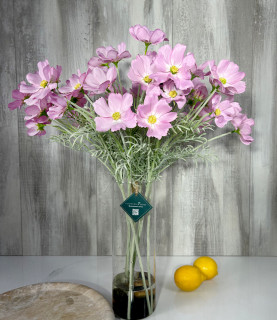 62cm Purple Cosmos With Pebbles