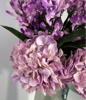 75cm Hyacinth With Hydrangea Purple