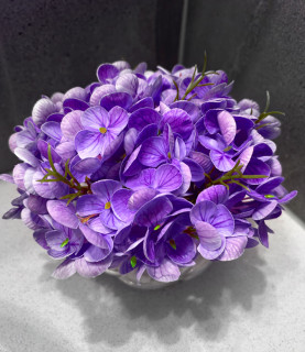 17cm Mini Purple Hydrangea Jar