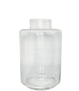 25cm Clear Glass Vase