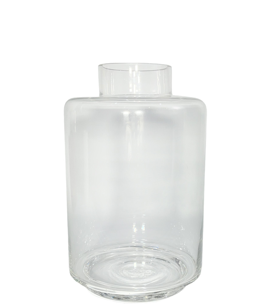 25cm Clear Glass Vase