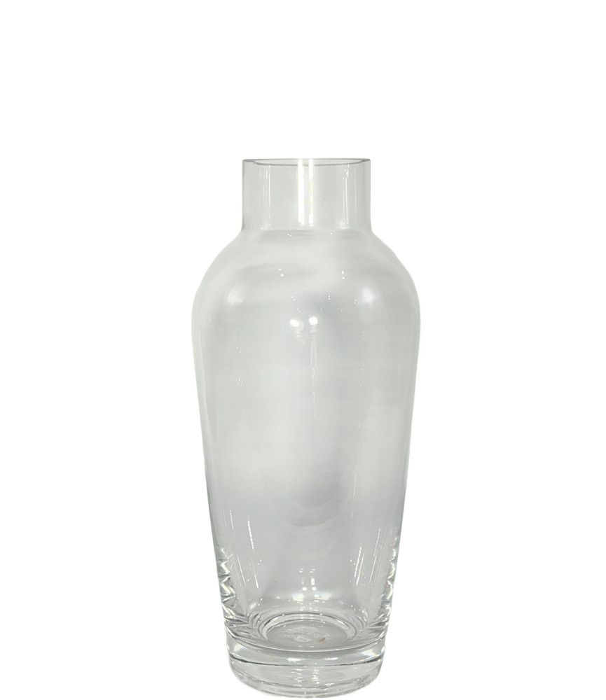 20cm Clear Glass Vase