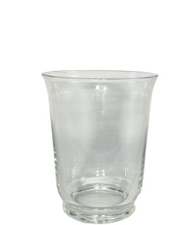 20cm Glass Wide Vase