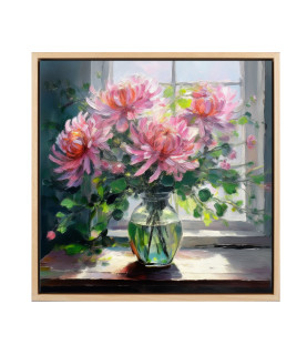 Pink Chrysanthemum Canvas Art